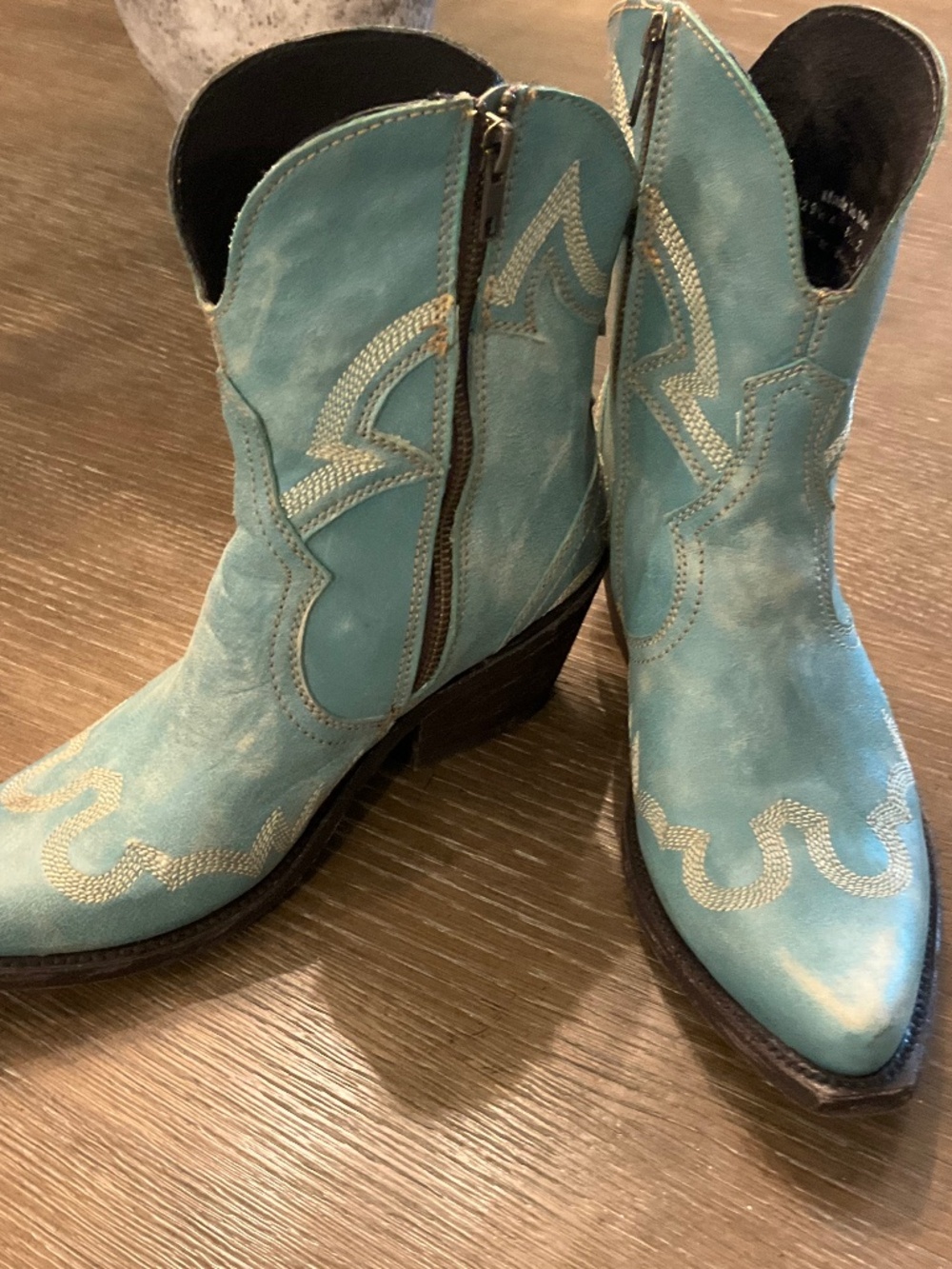 “Liberty Black” stunning turquoise boots